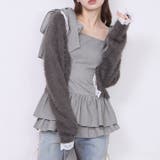 【one after another】肩リボンバックレースアップチュニック | NICE CLAUP / OLIVE des OLIVE OUTLET | 詳細画像14