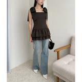 【one after another】肩リボンバックレースアップチュニック | NICE CLAUP / OLIVE des OLIVE OUTLET | 詳細画像21