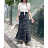 【one after another】チョーカー付き半袖フェザーニット | NICE CLAUP / OLIVE des OLIVE OUTLET | 詳細画像8