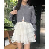 ワンポイント刺しゅうダブルジップラメニット | NICE CLAUP / OLIVE des OLIVE　OUTLET | 詳細画像8 