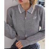 ワンポイント刺しゅうダブルジップラメニット | NICE CLAUP / OLIVE des OLIVE　OUTLET | 詳細画像15 