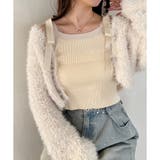 【one after another】【リボン取り外し可能】ニットタンク | NICE CLAUP / OLIVE des OLIVE OUTLET | 詳細画像1