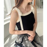 ブラック | 【one after another】【リボン取り外し可能】ニットタンク | NICE CLAUP / OLIVE des OLIVE OUTLET