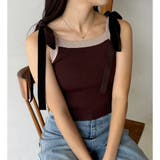 【one after another】【リボン取り外し可能】ニットタンク | NICE CLAUP / OLIVE des OLIVE OUTLET | 詳細画像9