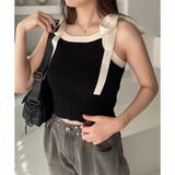 【one after another】【リボン取り外し可能】ニットタンク | NICE CLAUP / OLIVE des OLIVE OUTLET | 詳細画像8