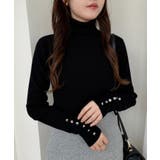 【one after another】ゴールドボタンハイネック | NICE CLAUP / OLIVE des OLIVE OUTLET | 詳細画像3