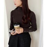 【one after another】ゴールドボタンハイネック | NICE CLAUP / OLIVE des OLIVE OUTLET | 詳細画像11
