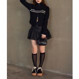 ラインジップラインニット | NICE CLAUP / OLIVE des OLIVE OUTLET | 詳細画像3