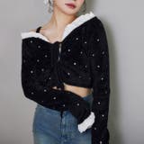 ブラック | ハート刺繍リボンニット | NICE CLAUP / OLIVE des OLIVE OUTLET