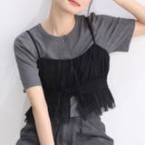 チャコール | 【one after another】ビスチェセットカーディガン | NICE CLAUP / OLIVE des OLIVE OUTLET