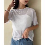 【one after another】ラメプリーツTee | NICE CLAUP / OLIVE des OLIVE OUTLET | 詳細画像2