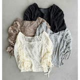 【one after another】袖ドロストトップス | NICE CLAUP / OLIVE des OLIVE OUTLET | 詳細画像2