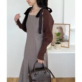 【one after another】【スタイルアップ効果◎】肩ベロアリボンキャ… | NICE CLAUP / OLIVE des OLIVE　OUTLET | 詳細画像18 