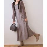 【one after another】【スタイルアップ効果◎】肩ベロアリボンキャ… | NICE CLAUP / OLIVE des OLIVE　OUTLET | 詳細画像12 
