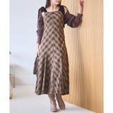 ブラウン | 【one after another】【スタイルアップ効果◎】肩ベロアリボンキャ… | NICE CLAUP / OLIVE des OLIVE　OUTLET