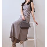 モカ | 【one after another】【スタイルアップ効果◎】肩ベロアリボンキャ… | NICE CLAUP / OLIVE des OLIVE　OUTLET