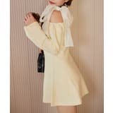 【one after another】肩リボンミニワンピ | NICE CLAUP / OLIVE des OLIVE　OUTLET | 詳細画像1 