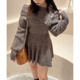 ブラウン | 【one after another】オフショルニットワンピース | NICE CLAUP / OLIVE des OLIVE OUTLET