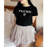 ブラック | 【plume】ロゴTee | NICE CLAUP / OLIVE des OLIVE OUTLET