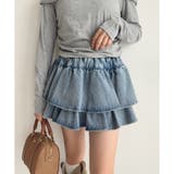 サックス | 【one after another】セットアップ対応/ティアードミニスカート | NICE CLAUP / OLIVE des OLIVE OUTLET