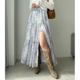 柄1 | 【one after another】ティアードスカート | NICE CLAUP / OLIVE des OLIVE OUTLET