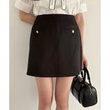 ブラック | 【one after another】台形ミニスカート | NICE CLAUP / OLIVE des OLIVE OUTLET