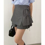 グレー | 【one after another】プリーツミニ巻きスカート | NICE CLAUP / OLIVE des OLIVE OUTLET