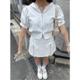 リボン付きカットミニスカート | NICE CLAUP / OLIVE des OLIVE OUTLET | 詳細画像32