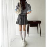ボックスプリーツ切替ミニスカート | NICE CLAUP / OLIVE des OLIVE OUTLET | 詳細画像20