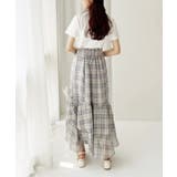 ランダムフリルロングスカート スリット入り | NICE CLAUP / OLIVE des OLIVE OUTLET | 詳細画像3