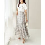 ランダムフリルロングスカート スリット入り | NICE CLAUP / OLIVE des OLIVE OUTLET | 詳細画像4