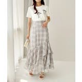 ランダムフリルロングスカート スリット入り | NICE CLAUP / OLIVE des OLIVE OUTLET | 詳細画像5