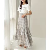 ランダムフリルロングスカート スリット入り | NICE CLAUP / OLIVE des OLIVE OUTLET | 詳細画像8