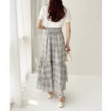 ランダムフリルロングスカート スリット入り | NICE CLAUP / OLIVE des OLIVE OUTLET | 詳細画像10