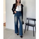 【one after another】ワイドデニムパンツ | NICE CLAUP / OLIVE des OLIVE　OUTLET | 詳細画像2 