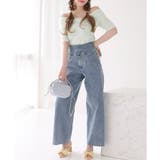 【one after another】バックレースアップワイドデニムパンツ | NICE CLAUP / OLIVE des OLIVE OUTLET | 詳細画像21