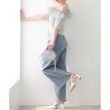 【one after another】バックレースアップワイドデニムパンツ | NICE CLAUP / OLIVE des OLIVE OUTLET | 詳細画像4