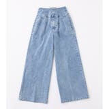【one after another】バックレースアップワイドデニムパンツ | NICE CLAUP / OLIVE des OLIVE OUTLET | 詳細画像2