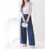 【one after another】バックレースアップワイドデニムパンツ | NICE CLAUP / OLIVE des OLIVE OUTLET | 詳細画像8