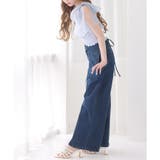 【one after another】バックレースアップワイドデニムパンツ | NICE CLAUP / OLIVE des OLIVE OUTLET | 詳細画像9