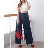 【one after another】バックレースアップワイドデニムパンツ | NICE CLAUP / OLIVE des OLIVE OUTLET | 詳細画像10