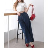 【one after another】バックレースアップワイドデニムパンツ | NICE CLAUP / OLIVE des OLIVE OUTLET | 詳細画像11