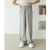 グレー | 【one after another】ウエストフリルカットパンツ | NICE CLAUP / OLIVE des OLIVE　OUTLET