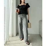 【one after another】ワイドデニム | NICE CLAUP / OLIVE des OLIVE　OUTLET | 詳細画像5 