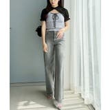 【one after another】ワイドデニム | NICE CLAUP / OLIVE des OLIVE　OUTLET | 詳細画像9 