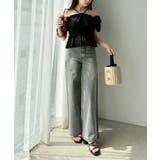 【one after another】ワイドデニム | NICE CLAUP / OLIVE des OLIVE　OUTLET | 詳細画像2 