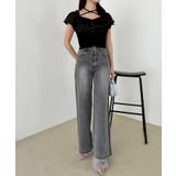 【one after another】ワイドデニム | NICE CLAUP / OLIVE des OLIVE　OUTLET | 詳細画像6 