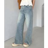 ブルー | 【one after another】ワイドデニム | NICE CLAUP / OLIVE des OLIVE　OUTLET