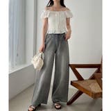 【one after another】【ウエストサイズ調整可】美脚ワイドデニム | NICE CLAUP / OLIVE des OLIVE OUTLET | 詳細画像19