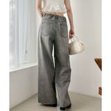 【one after another】【ウエストサイズ調整可】美脚ワイドデニム | NICE CLAUP / OLIVE des OLIVE OUTLET | 詳細画像17